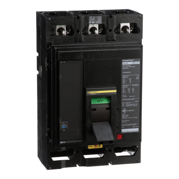Molded Case Circuit Breaker, 800, 600VAC, 3 Pole, Unit Mount Lug Mounting Style