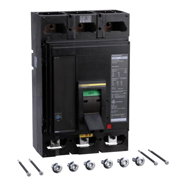 Molded Case Circuit Breaker, 800, 600VAC, 3 Pole, Unit Mount Lug Mounting Style