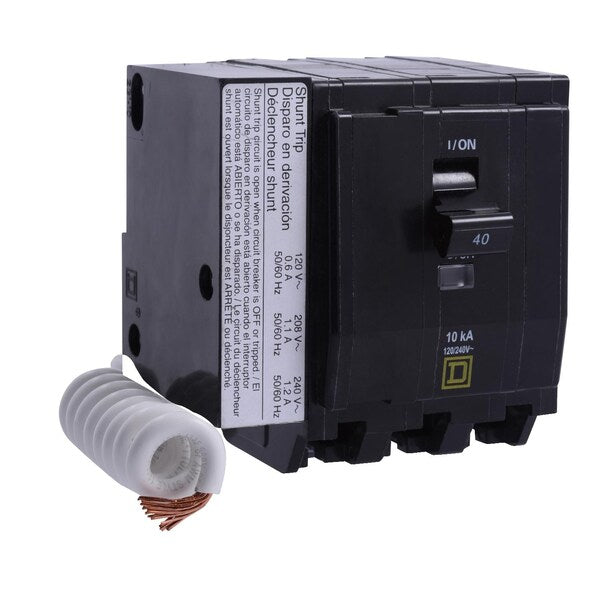 Miniature Circuit Breaker, 50, 120/240VAC, 3 Pole, Plug-In Mounting Style, QO Series