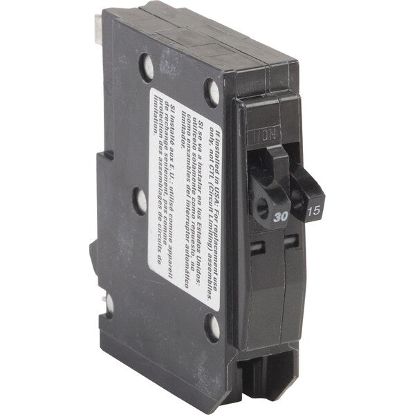 Miniature Circuit Breaker, 15, 240VAC, 3 Pole, Plug-In Mounting Style, QO Series
