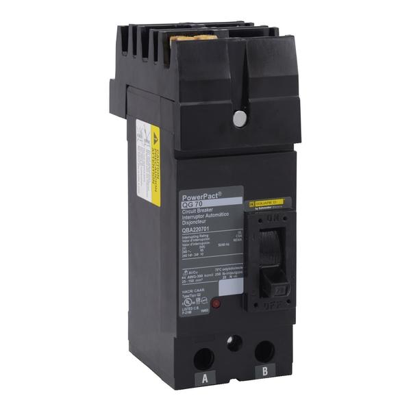 Molded Case Circuit Breaker, 150, 240VAC, 2 Pole, I-Line Bracket Mounting Style
