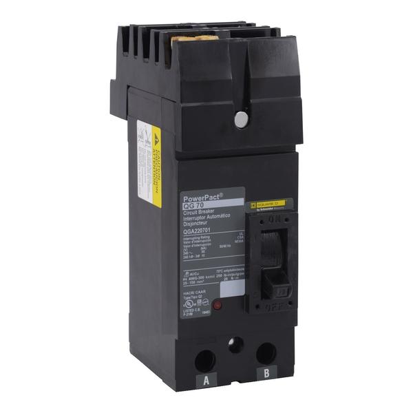 Molded Case Circuit Breaker, 200, 240VAC, 2 Pole, I-Line Bracket Mounting Style