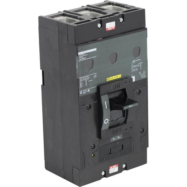 Molded Case Circuit Breaker, 400, 600VAC, 3 Pole, Unit Mount Mounting Style, LAL Series