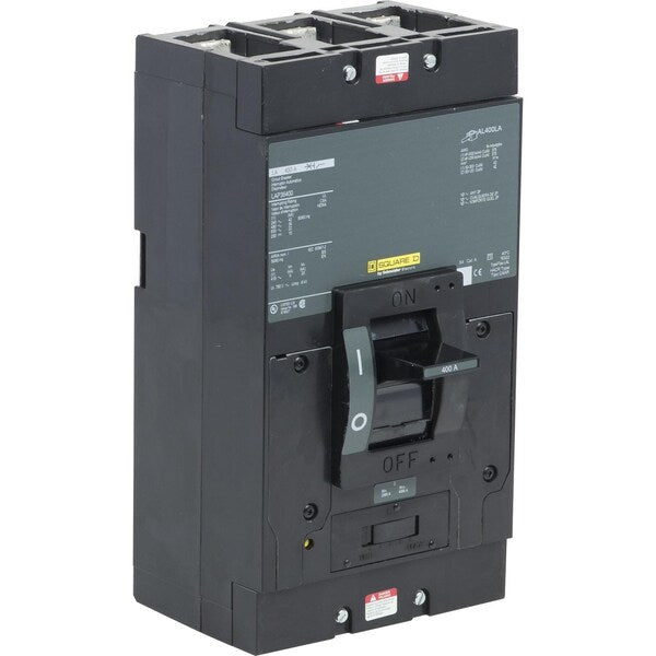 Molded Case Circuit Breaker, 400, 600VAC, 3 Pole, Unit Mount Mounting Style