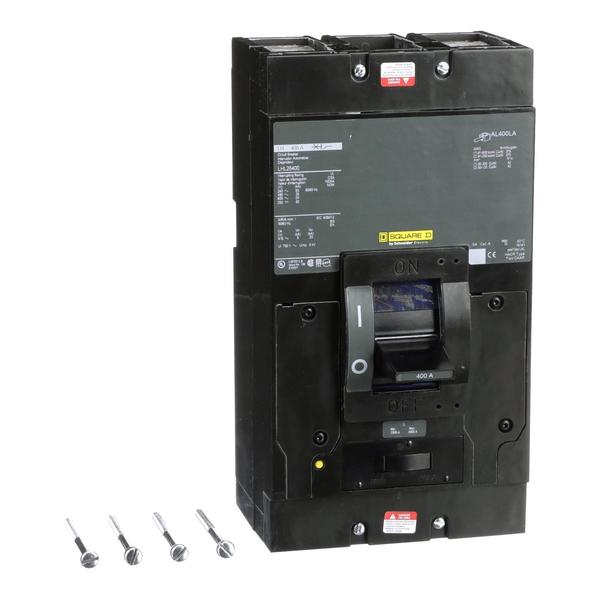 Molded Case Circuit Breaker, 400, 600VAC, 3 Pole, Unit Mount Mounting Style, LHL Series