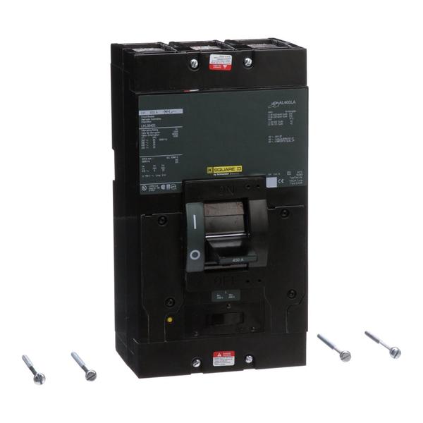 Molded Case Circuit Breaker, 400, 600VAC, 3 Pole, Unit Mount Mounting Style, LHL Series