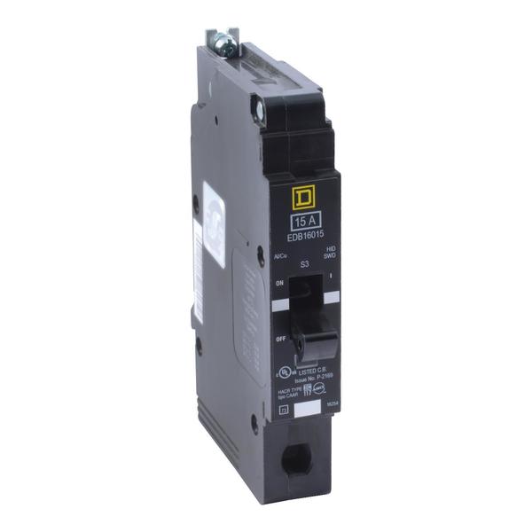 Miniature Circuit Breaker, 20, 600VAC, 1 Pole, Bolt-On Mounting Style, EGB Series
