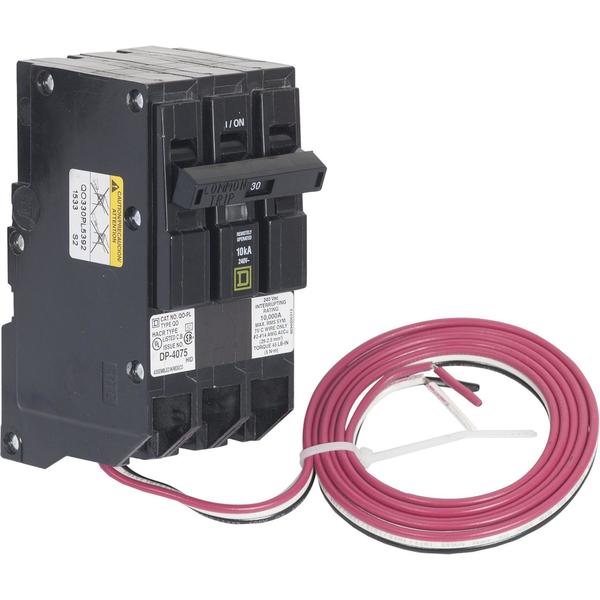 Miniature Circuit Breaker, 30, 600VAC, 3 Pole, Plug-In Mounting Style, QO Series