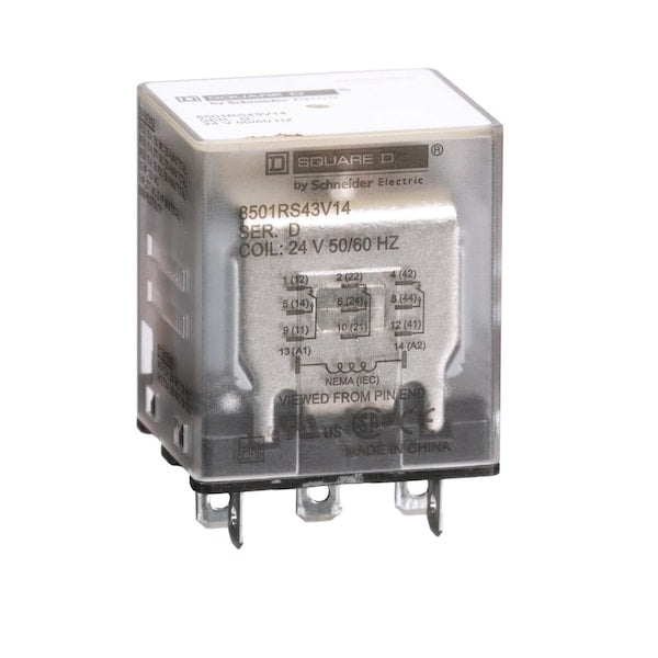 Relay, 250VAC Coil Volts, 3PDT