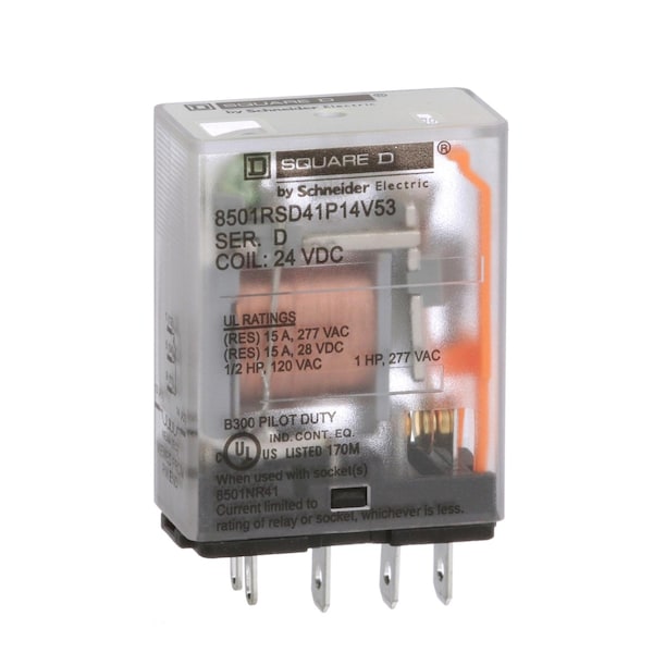 Relay, 240VAC Coil Volts, SPDT