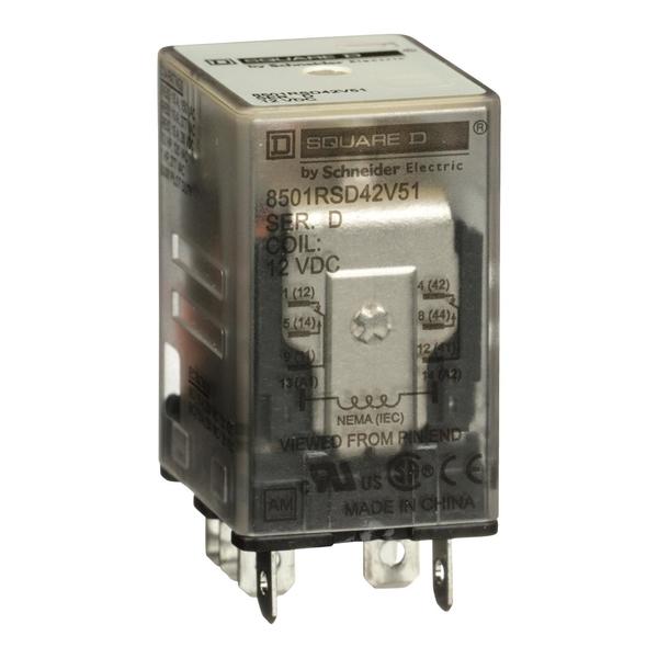 Relay, 240VAC Coil Volts, DPDT