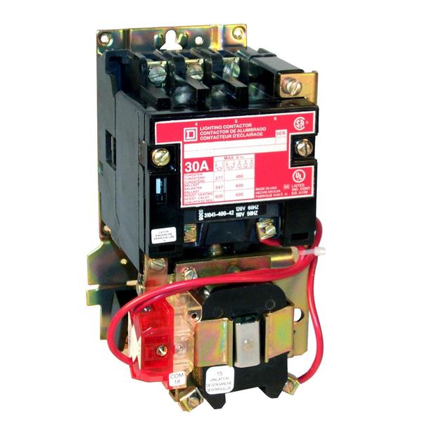 600VAC Mechanically Held Lighting Contactor 2P 60A