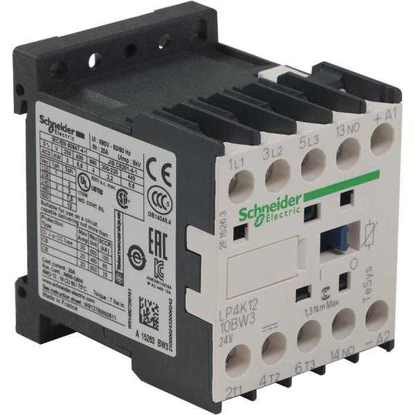 IEC Magnetic Contactor, 3 Poles, 24 V DC, 12 A