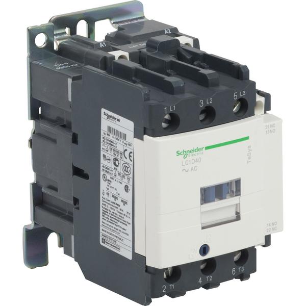 IEC Magnetic Contactor, 3 Poles, 220 V AC, 40 A