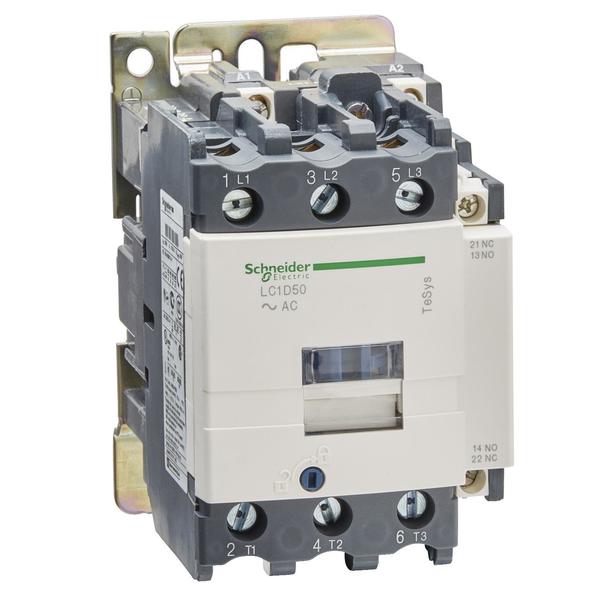 IEC Magnetic Contactor, 3 Poles, 220 V AC, 50 A