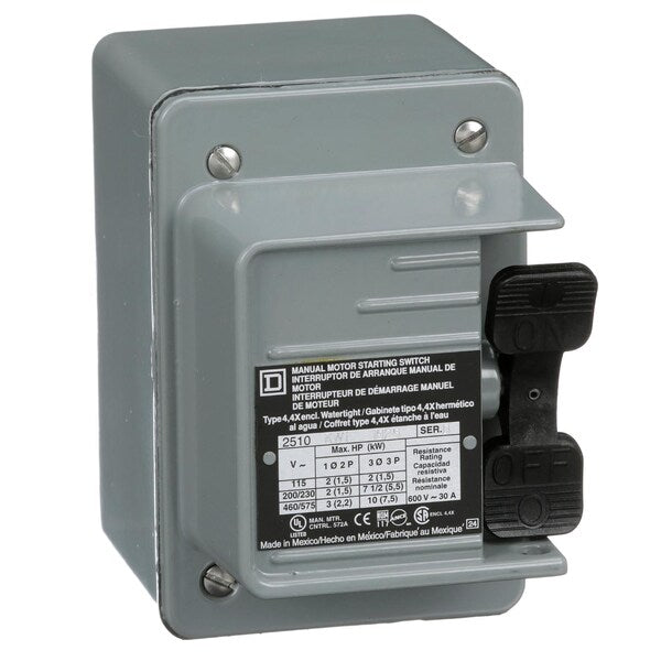 Manual Switch 600Vac K+Options