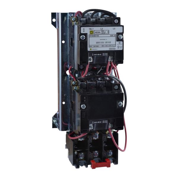 Reversing Starter 600Vac 18A Nema, Not Rated NEMA Rating, 110/120V AC, 3 Poles