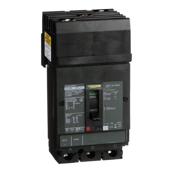 Molded Case Circuit Breaker, 35, 600VAC, 3 Pole, I-Line Bracket Mounting Style