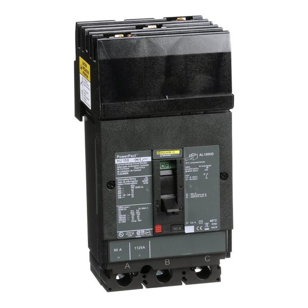 Molded Case Circuit Breaker, 90, 600VAC, 3 Pole, I-Line Bracket Mounting Style