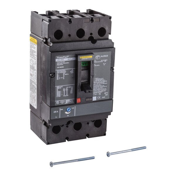 Molded Case Circuit Breaker, 225, 600VAC, 3 Pole, Unit Mount Lug Mounting Style, JG Series