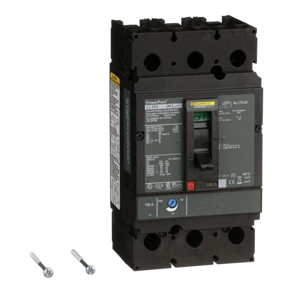 Molded Case Circuit Breaker, 150, 600VAC, 3 Pole, Unit Mount Lug Mounting Style, JJ Series