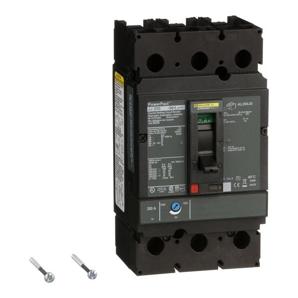 Molded Case Circuit Breaker, 250, 600VAC, 3 Pole, Unit Mount Lug Mounting Style, JJ Series