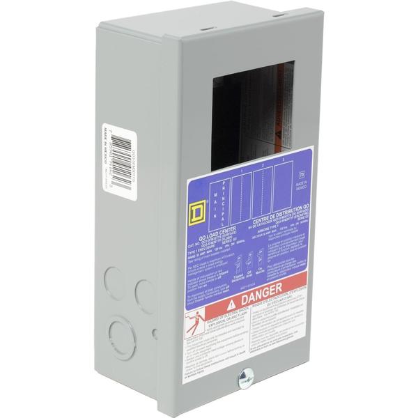 Load Center, 3 Spaces, 30 Amps, 120v, QO Circuit Breaker Type
