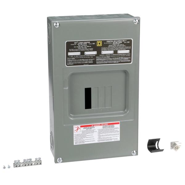Load Center, 125 Amps, 240V, QO Circuit Breaker Type