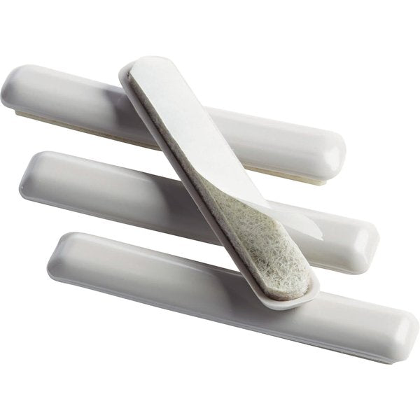 Furniture Glides, Self-Stick, Rect., 4