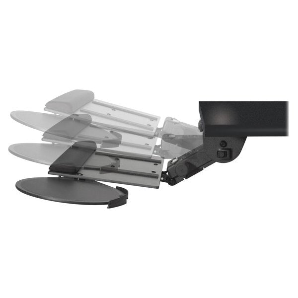 Lift N Lock Leverless Keyboard Tray w/Mouse Platform