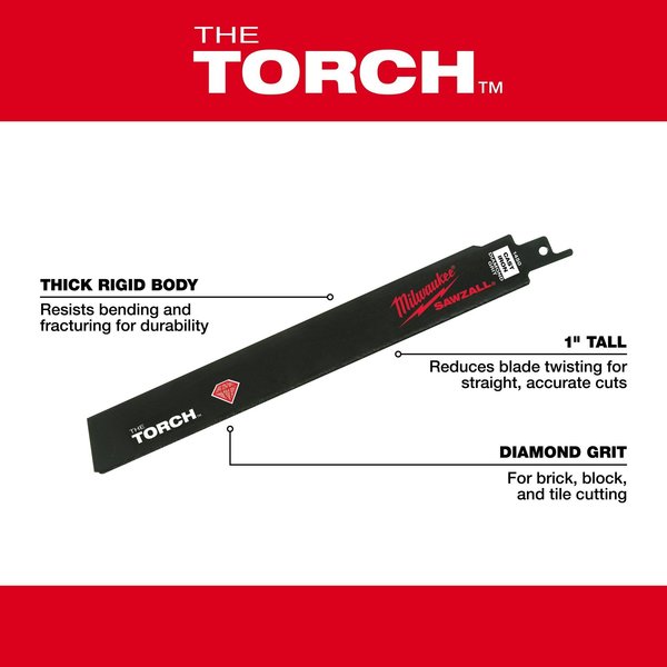 SAWZALL THE TORCH Diamond Grit Blade 6
