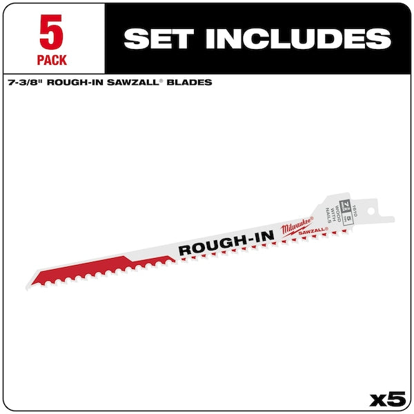 SAWZALL Rough-In Blade - 5 PK