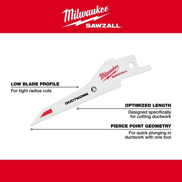 SAWZALL Ductwork Blade - 5 PK
