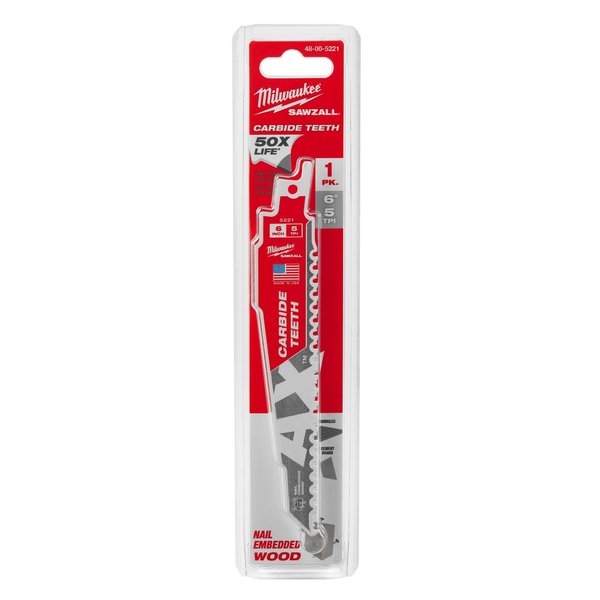 THE AX w/CARBIDE TEETH 5T 6L 1PK