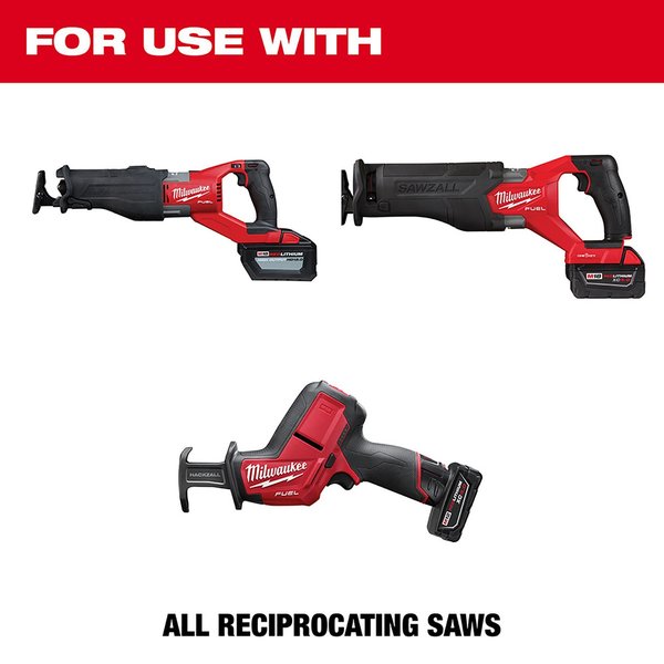 12 in. 6 TPI SAWZALL THE WRECKER with NITRUS CARBIDE Multi-Material Reciprocating Saw Blade (1 pk)