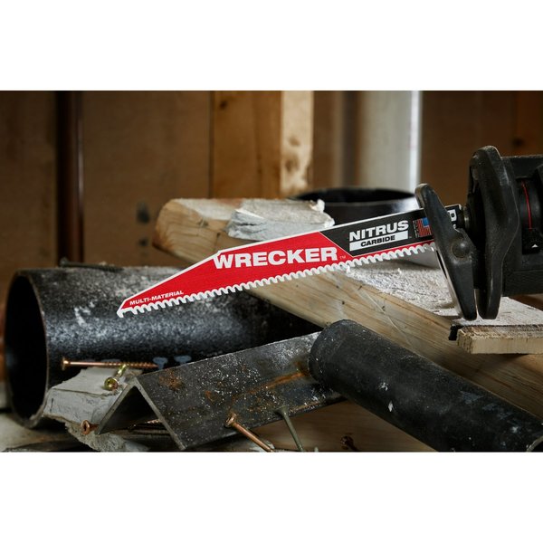 6 in. 6 TPI SAWZALL THE WRECKER with NITRUS CARBIDE Multi-Material Reciprocating Saw Blade (3 pk)