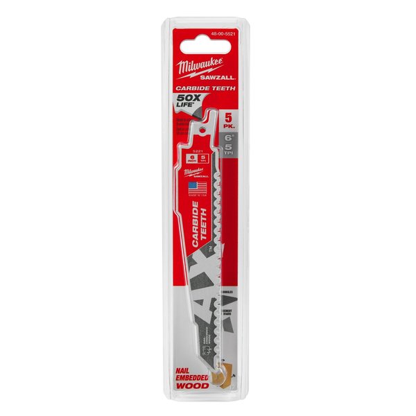 THE AX w/CARBIDE TEETH 5T 6L 5PK