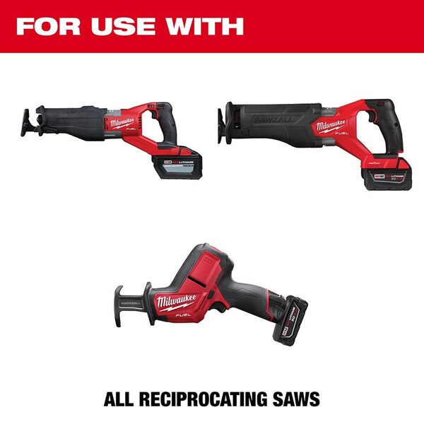9 in. 6 TPI SAWZALL THE WRECKER with NITRUS CARBIDE Multi-Material Reciprocating Saw Blade (5 pk)