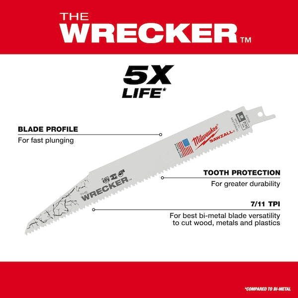 The WRECKER Multi-Material SAWZALL Blade 9