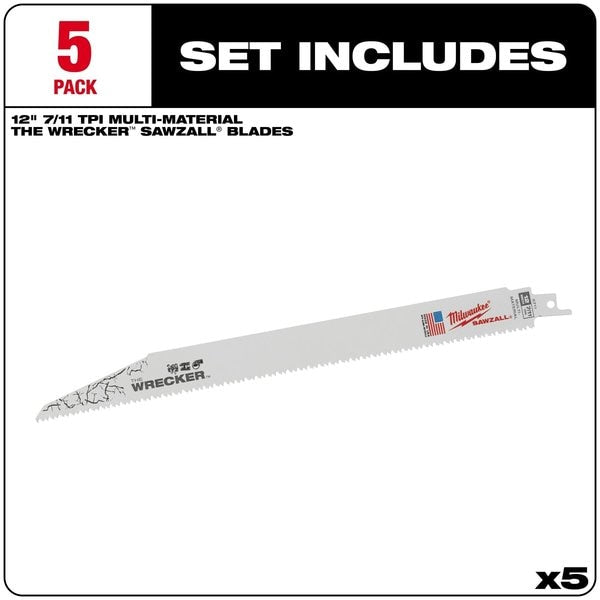 The WRECKER Multi-Material SAWZALL Blade 12