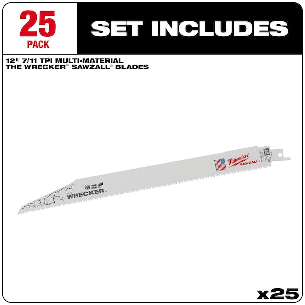 The WRECKER Multi-Material SAWZALL Blade 12