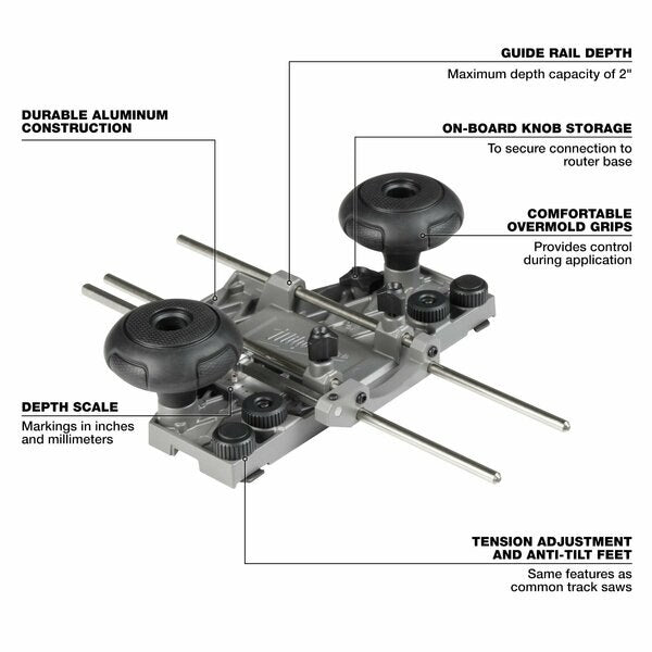 Guide Rail Adapter for M18 FUEL 1/4 in. and 1/2 in. Routers
