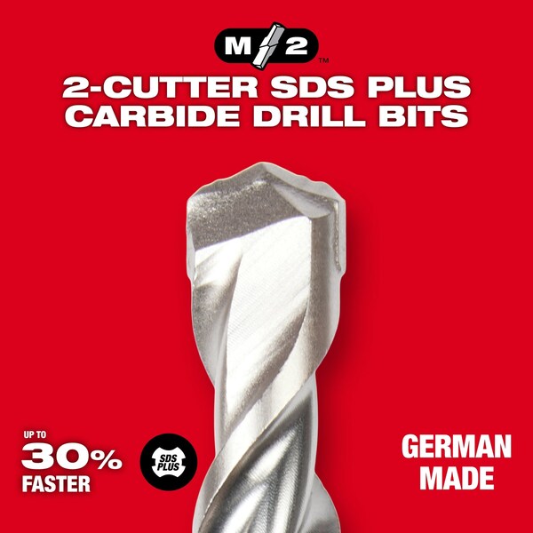 1/2 in. x 4 in. x 6 in. 2-Cutter M/2 SDS-Plus Rotary Hammer Drill Bit