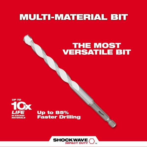 1/2 in. x 4 in. x 6 in. SHOCKWAVE Impact Duty Carbide Multi-Material Drill Bit