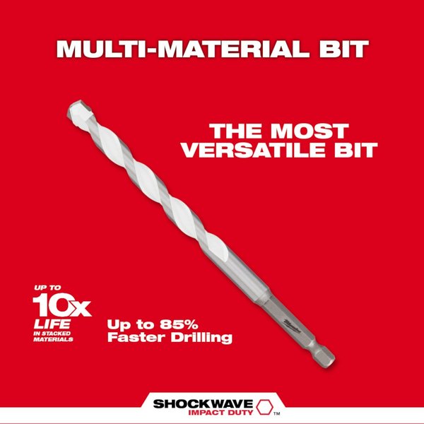 7 pc. SHOCKWAVE Impact Duty Carbide Multi-Material Drill Bit Set