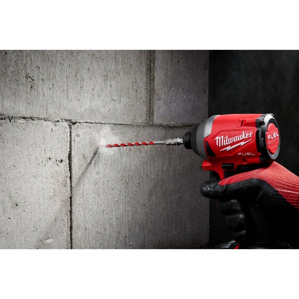 7 pc. SHOCKWAVE Impact Duty Carbide Hammer Drill Bit for Concrete Screw Installation Kit