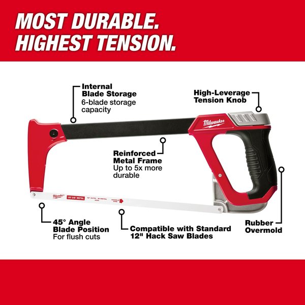 12 in. High Tension Hacksaw