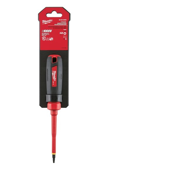 3 in. #2 Square 1000 Volt Insulated Screwdriver