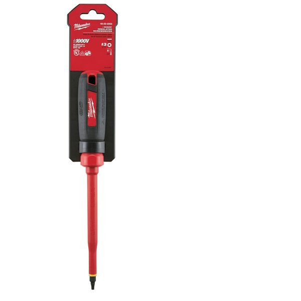 6 in. #3 Square 1000 Volt Insulated Screwdriver