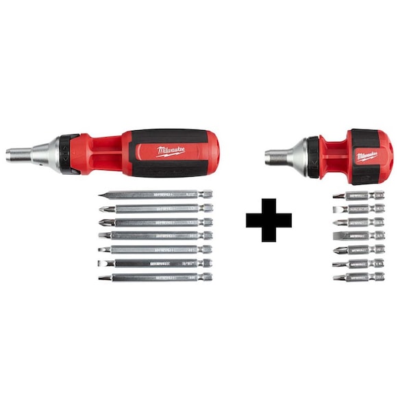 9-in-1 Sqr Rtchtng Multi Driver with 8-in-1 Cmpct Rtchtng Multi Driver